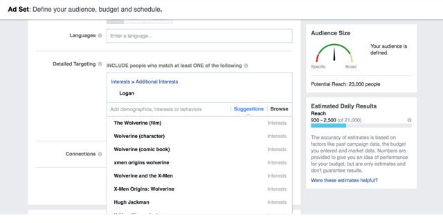 Facebook could target Marvel movie lovers.