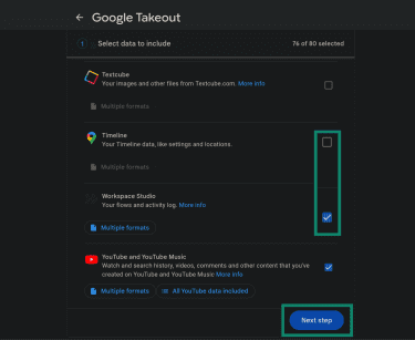 How to back up your Google account.