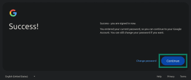Entering a recently deleted Gmail account.