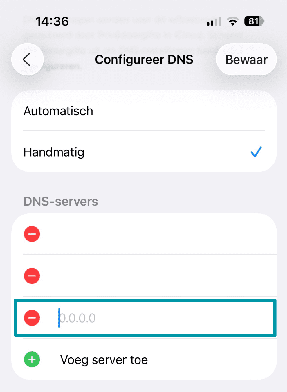 Click Add Server Nl