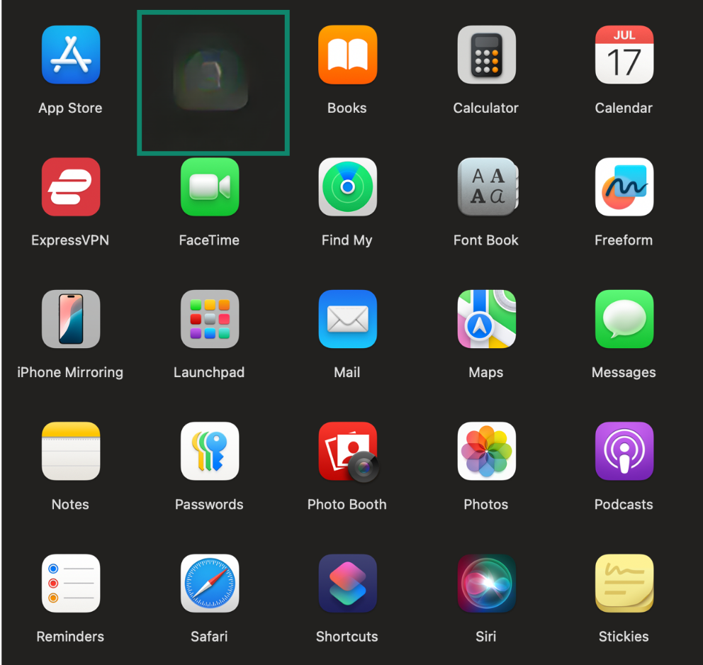 Finding an unwanted app in Mac Finder.