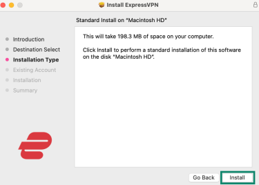 Installing ExpressVPN on macOS
