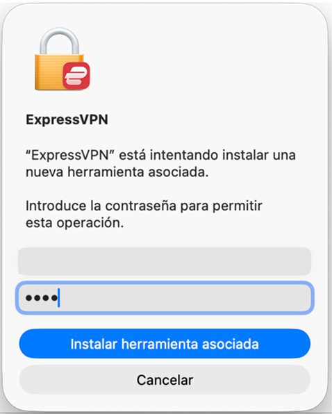 The Install Helper prompt on Mac.