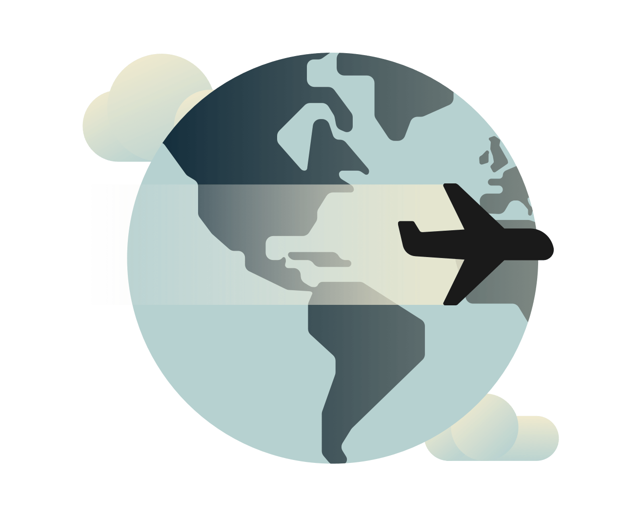 Avion koji leti širom sveta.