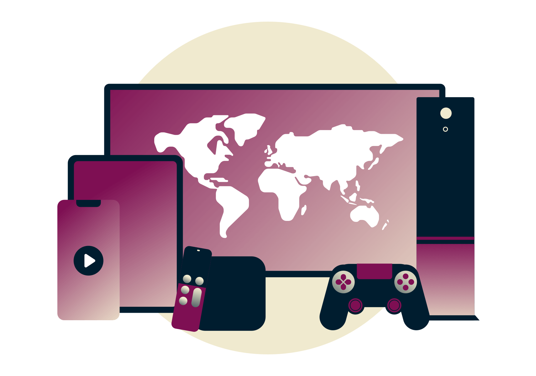 Amerykański Netflix na monitorze komputera.