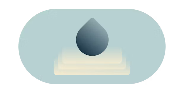 波紋を生み出す水滴。