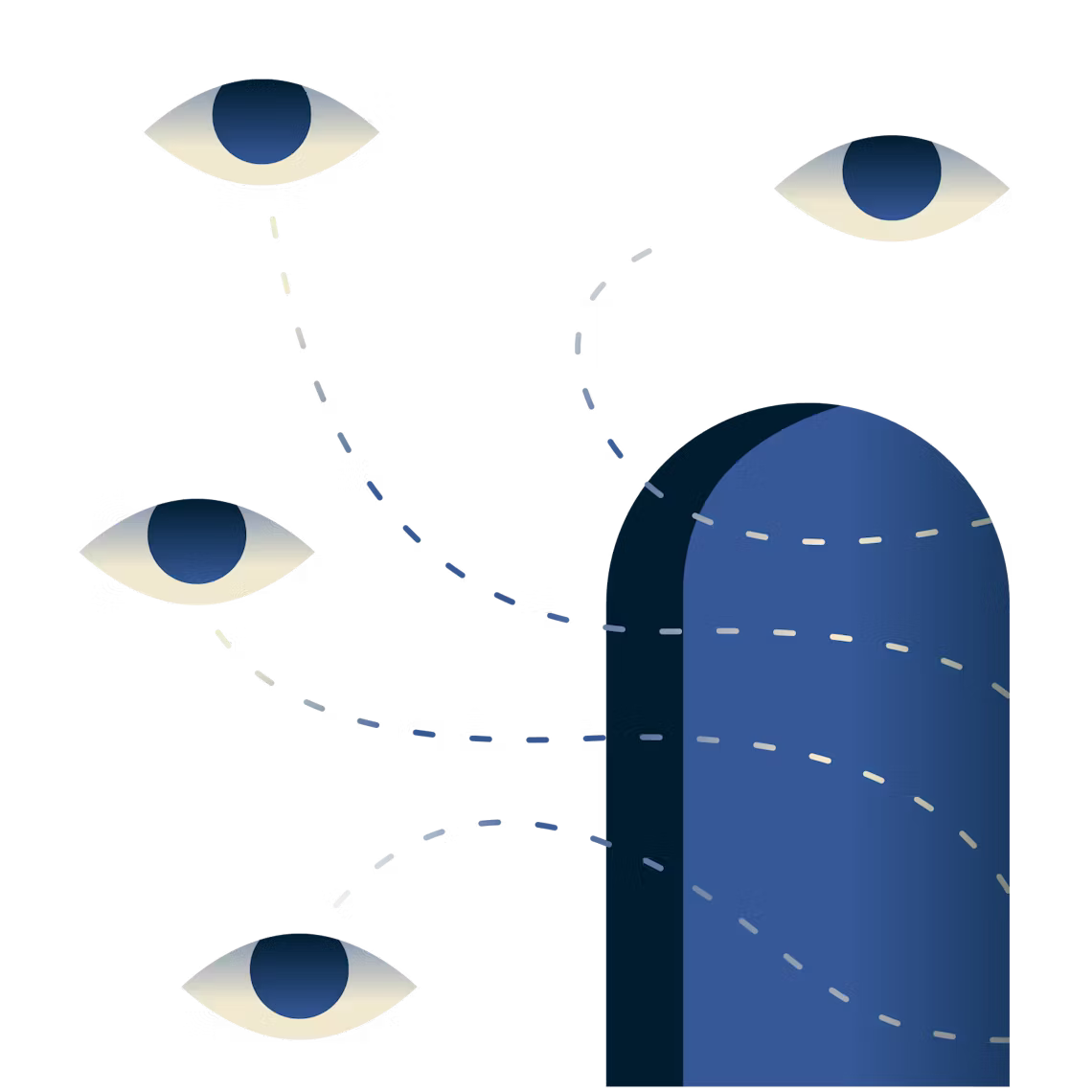 ดวงตามองผ่านประตู