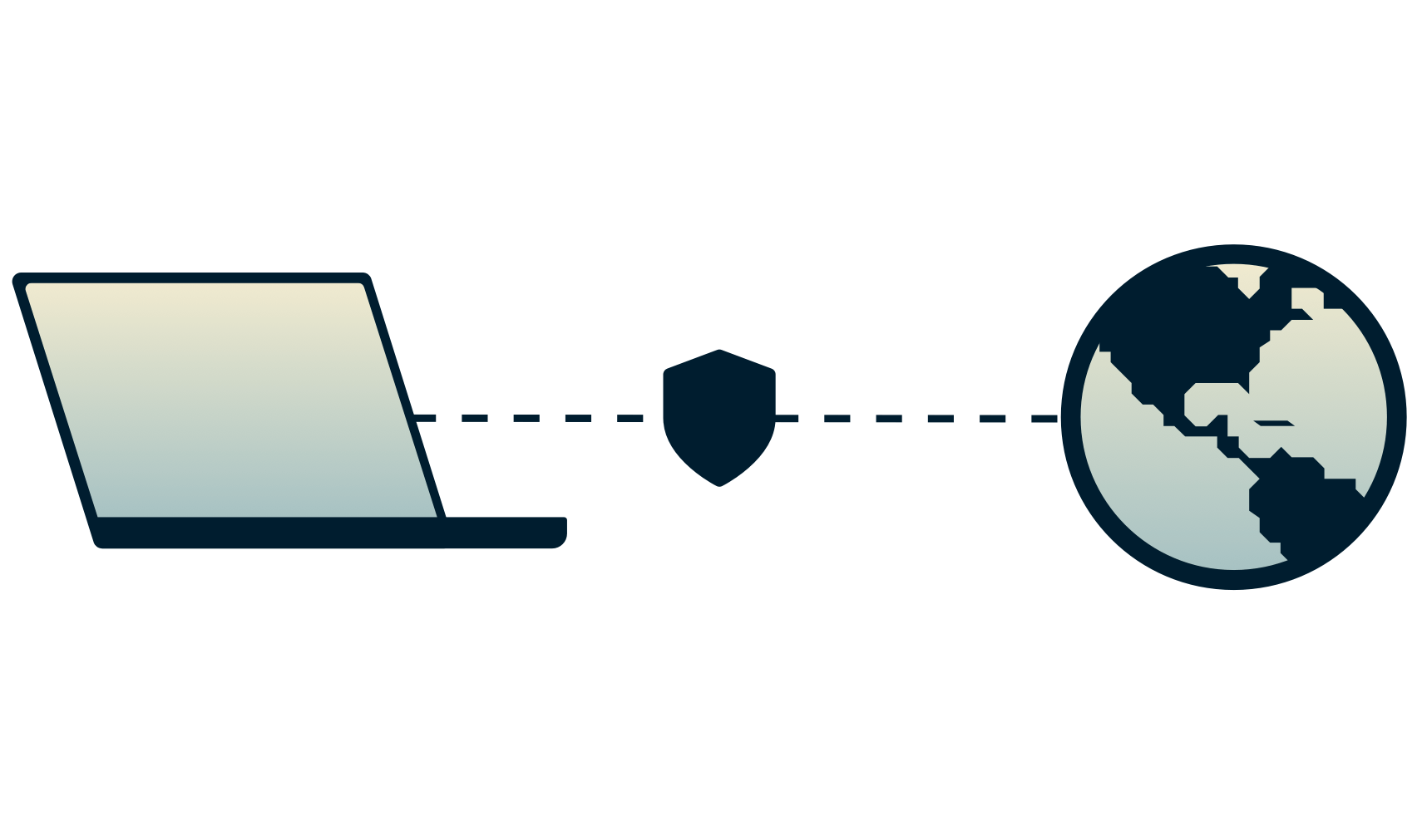 노트북의 인터넷 보안 연결