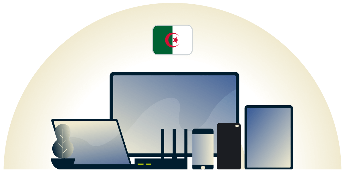 Algeria VPN protecting a variety of devices