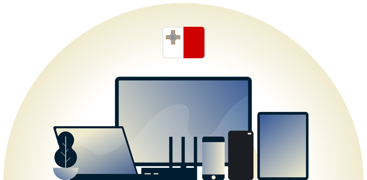 다양한 기기를 보호하는 몰타 VPN