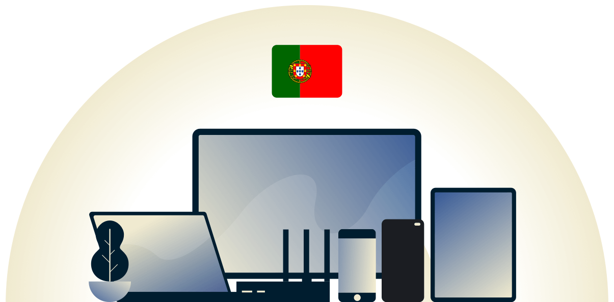 Portugal VPN protecting a variety of devices.