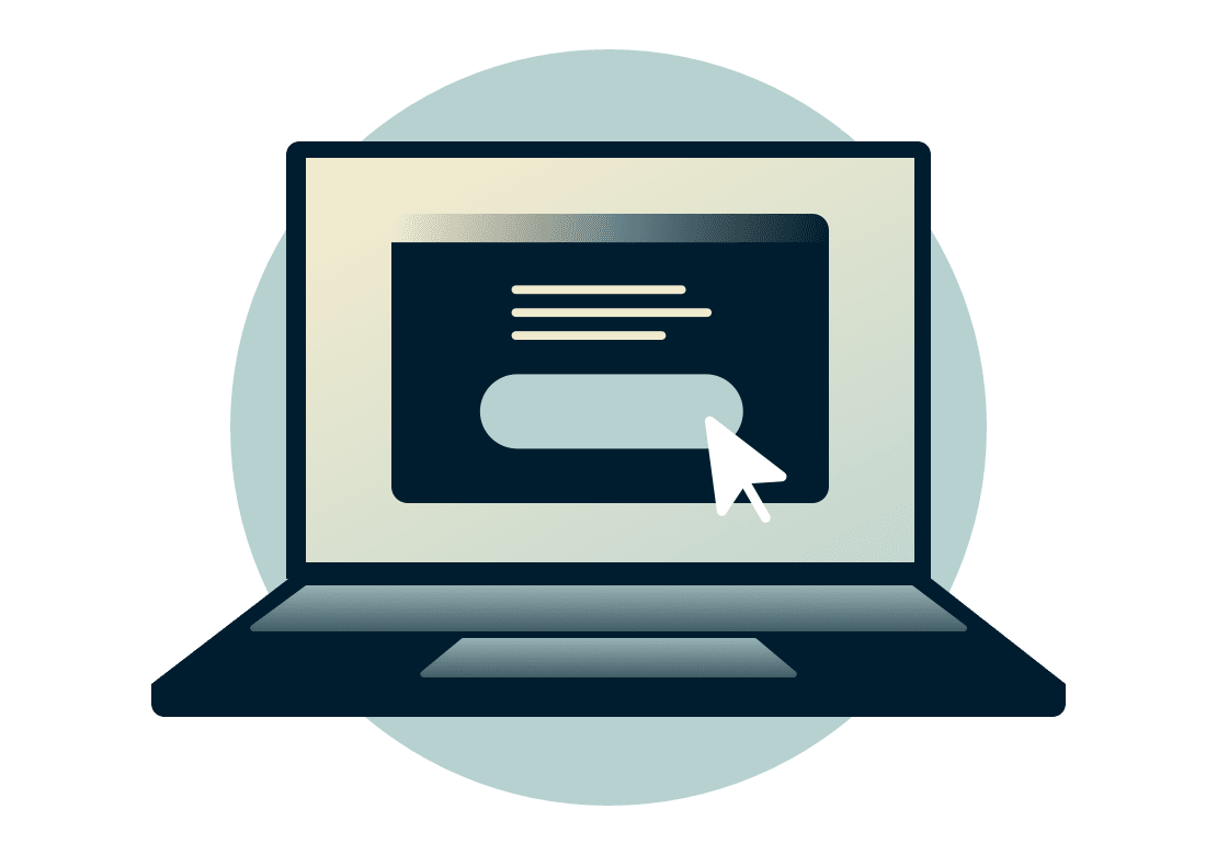 Laptop z ekranem do zapisów.