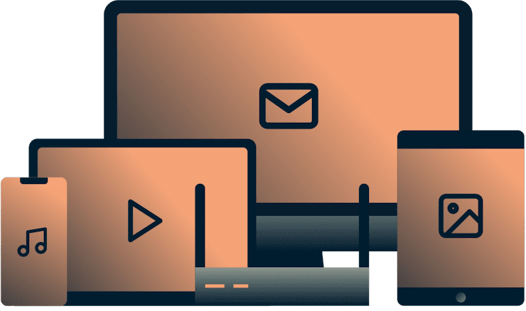 Wszystkie urządzenia, na których znajdują się ikony.